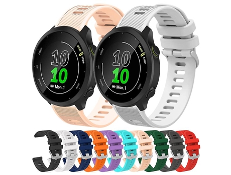 Correa De Reloj Inteligente Para Garmin Vivomove Style, Correa De Reloj De Sarga De Silicona Negra De 20Mm VENISYMLIS