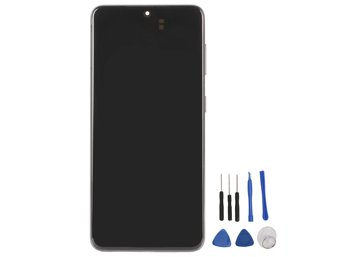 Ensemble Complet Samsung S21 Avec Cadre, Écran Oled, Fonction D'empreinte Digitale, Écran Entièrement Assemblé