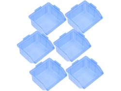 Juego de 6 cajas modulares de plástico PP Slowmoose