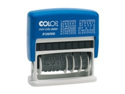 Sello COLOP 105001 Azul Blanco Negro