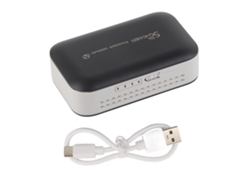 Enrutador 4G portátil con ranura para tarjeta SIM, negro, para móvil, PC, tableta y portátil.