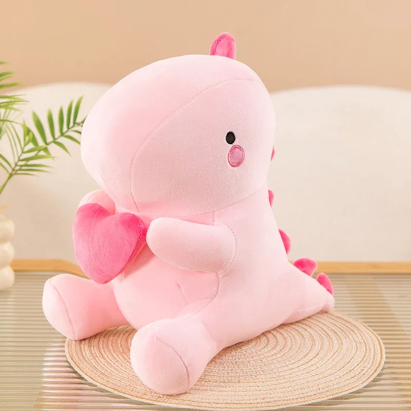(rosa, 28 Cm) Muñeco De Peluche De Dinosaurio, Suave, Bonito Y Muy Elástico.