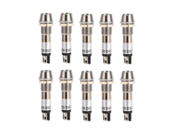 10 Unidades De Luz Indicadora De Señal 220v Ca, Orificio De Montaje De 8 Mm, Lámpara De Señalización Xd8-1