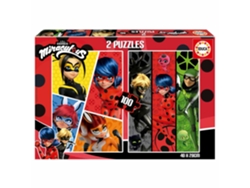Puzzle EDUCA de 2X100 Piezas Ladybug Milagrosa 19969