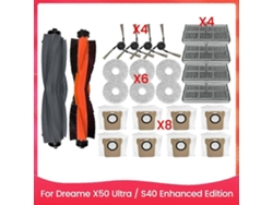 24pcs Brush Filter Dust Bag Mop Cloth Kit For Omni M40 / D110cn Vacuum Cleaner Replacement Parts