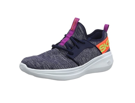 Zapatillas de Mujer SKECHERS Go Run Fast Navy Multicolor (38)
