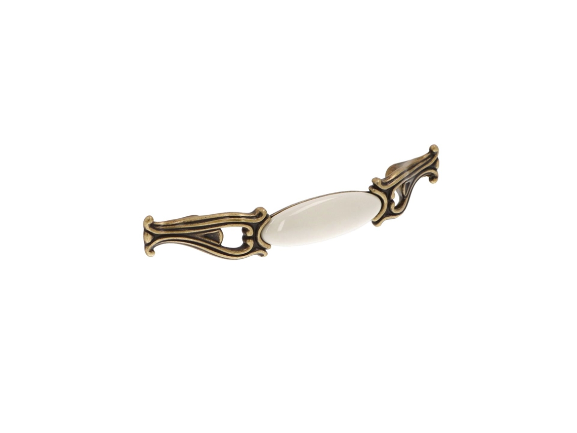 Tirador Para Mueble De Zamac Y Porcelana Distancia Entre Centros 96mm Lote De 25 Tiradores Antiguos Florence