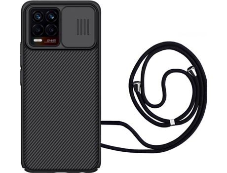 Funda Realme 8 4G Camshield con Collar Negro