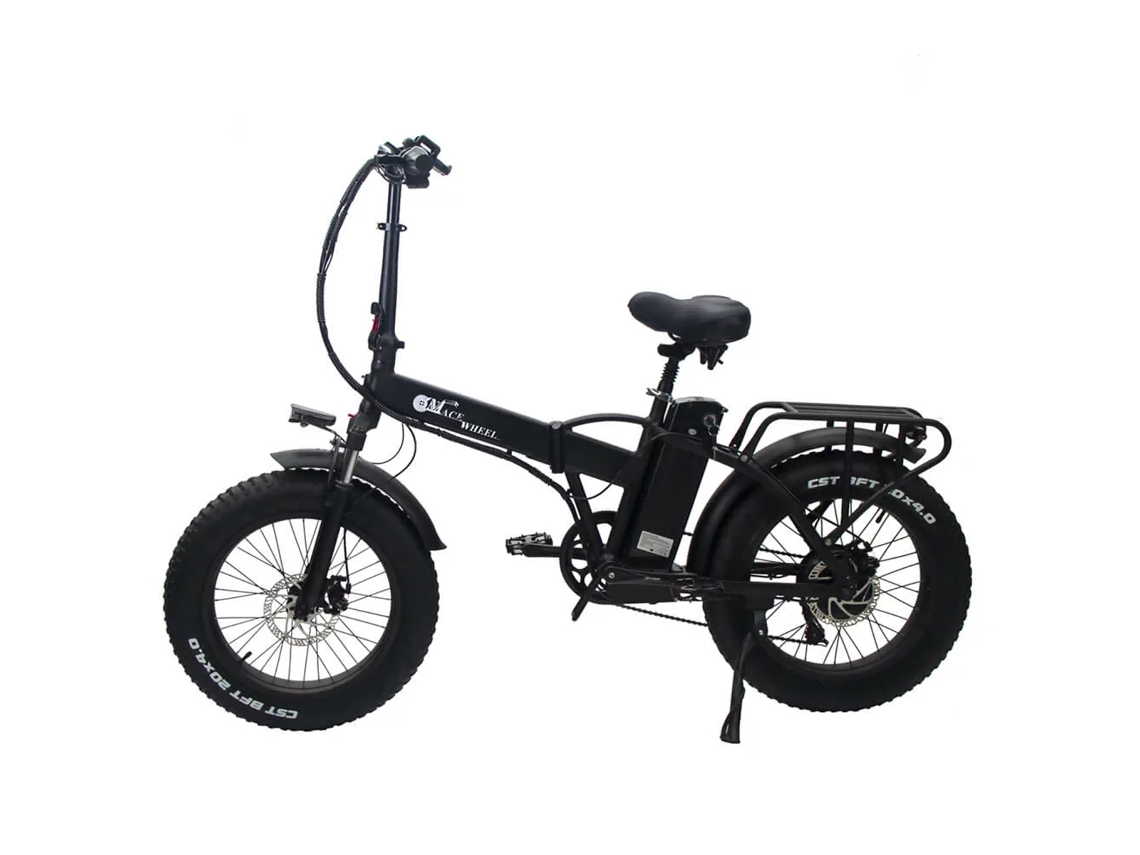 Bicicleta eléctrica plegable Gw20 de 750 W con neumáticos de 20 pulgadas de ancho, batería de litio de 18 Ah, Cmacewheel