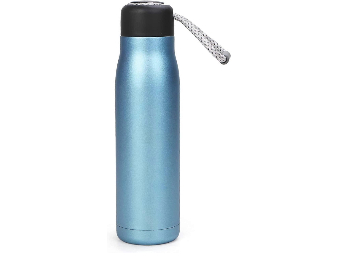 Botella Térmica De Acero Inoxidable Con Aislamiento Al Vacío, Botella Deportiva Reutilizable, Azul Rosewell