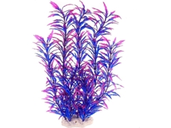 Plantas Plásticas Para Acuario, Decoración Acuática Púrpura Simulada 32cm Diseño Natural Para Peces Y Reptiles