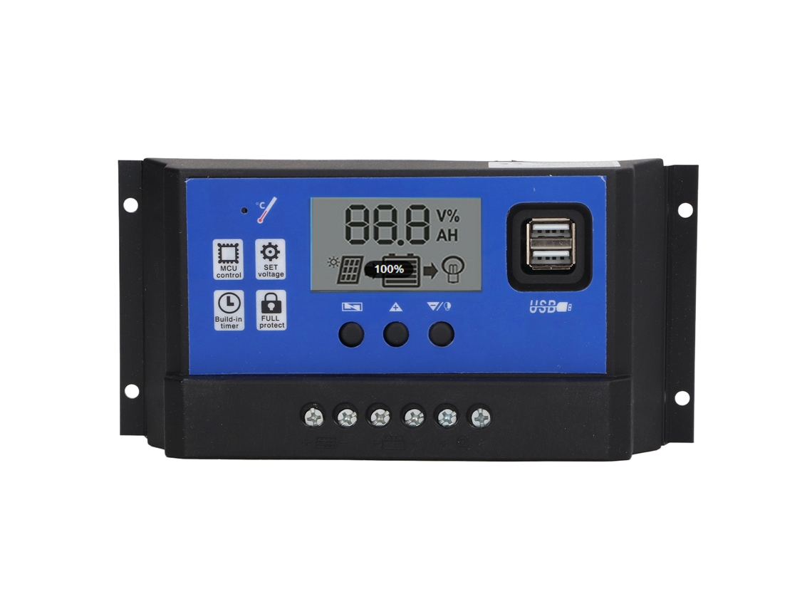Controlador De Carga Solar Pwm De 60 A Y 12 V/24 V Con Identificación Automática De Paneles Fotovoltaicos.