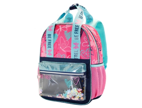 Oh My Pop! Be Free Mochila Glitter Pequeña, Rosa