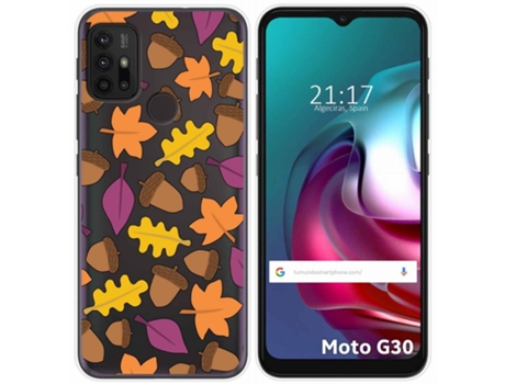 Carcasa Motorola Moto G10 / G30 TUMUNDOSMARTPHONE Dibujos Transparente Multicolor