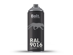 Spray Bolt Premium Acrilico Brillante Ral 400 Ml (Ral 9016 Blanco Tráfico)