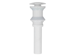 Tapón de desagüe para lavabo de baño con tapón emergente sin orificio, desodorante blanco