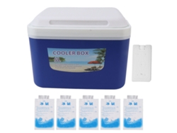 Nevera portátil para insulina de 5 l, ideal para el hogar y camping, con compartimentos para alimentos, color azul