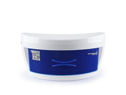 Caja de herramientas de barbero, equipo profesional para decoración de uñas y desinfectante con luz LED UV.
