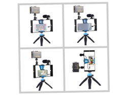 2026-kit De Grabación Y Estudio: Micrófono, Trípode, Luz Led Y Accesorios Para Filmar Y Fotografiar