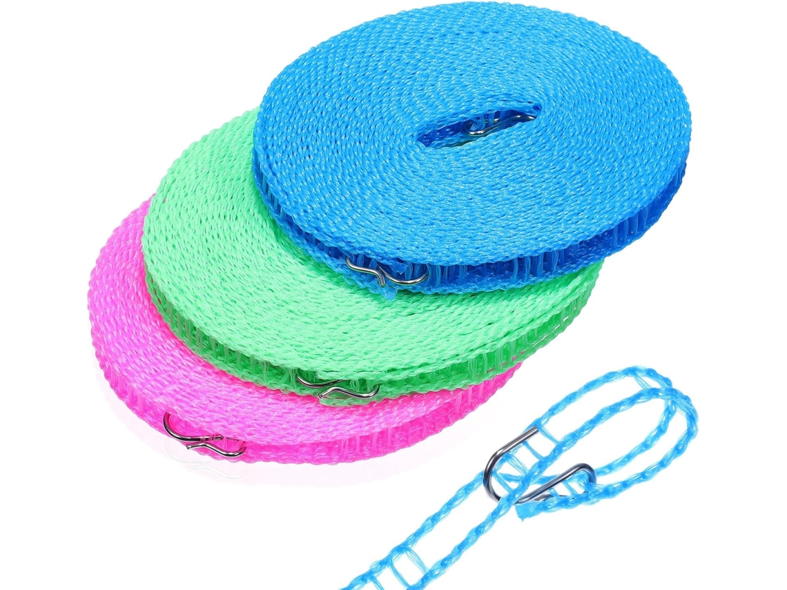 Paquete 3 Portátil Viaje De Tendederos Resistentes