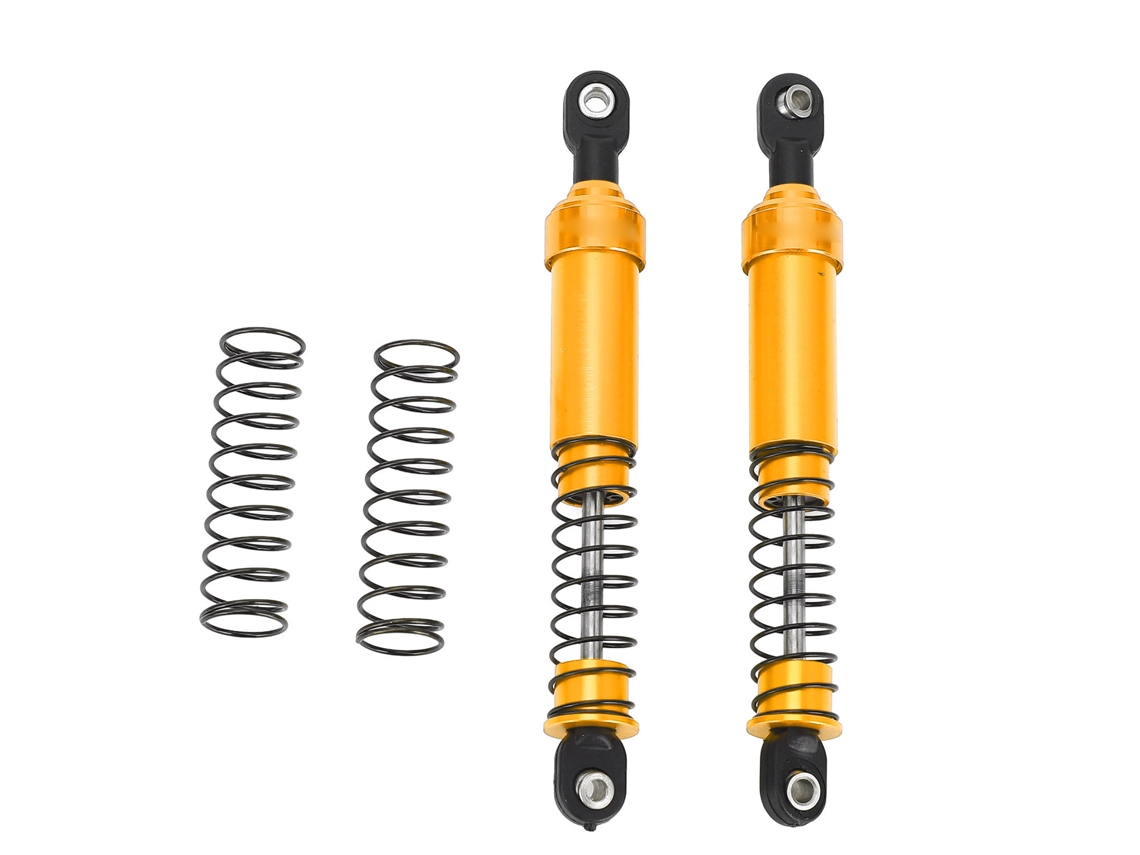Juego De Amortiguadores De Aceite De Aluminio De 95 Mm Para Coches Rc Scx10 1/10 Con Muelles Dorados.