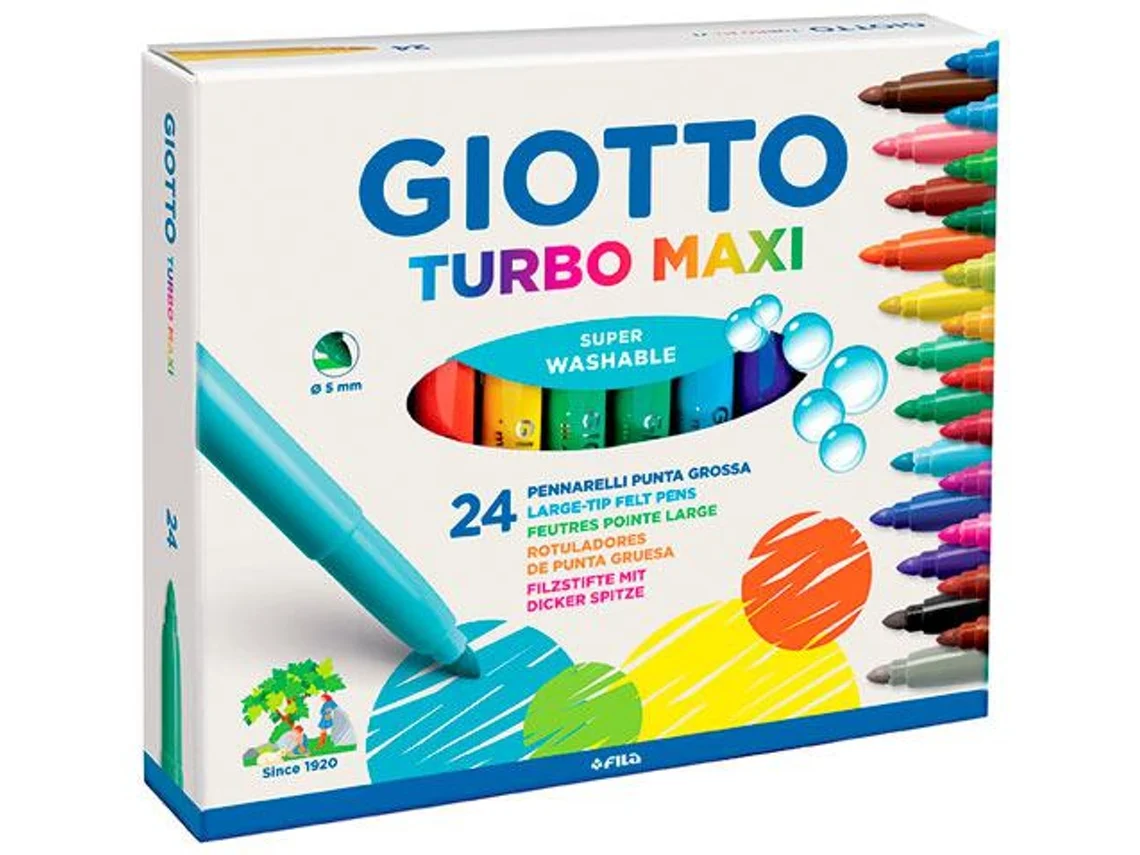 Marcador Giotto Turbo Maxi 455000 Caixa 24 Sortido