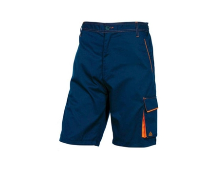 Pantalones Cortos Deltaplus con Cintura Ajustable y 5 Bolsos Azul Laranja Talla M