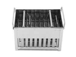 Máquina para hacer paletas de acero inoxidable con capacidad para 40 unidades, color plateado