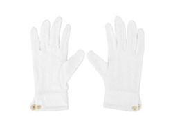 2 Guantes De Billar, Guantes Profesionales Blancos De Árbitro Con Puño Abotonado, Poliéster Y Algodón.