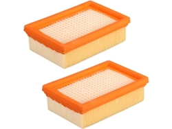 2 filtros de repuesto para aspiradoras Karcher WD4, WD5, MV4, MV5, para uso en seco y húmedo.
