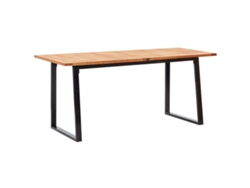 Maison Exclusive - Set Comedor Jardín 7 Pzas Ratán Sintético Y Madera Acacia Negro