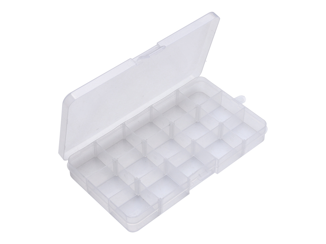 Caja De Almacenamiento (rejilla Multinivel, Desmontable) Rejilla Multinivel Desmontable Caja De Almacenamiento De Plástico Transparente Pequeño Tornillo Metálico