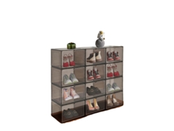 Cajas de exhibición de zapatos apilables de acrílico duradero OEM