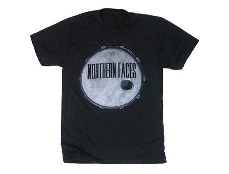 Camiseta ROCKINSTONE Northern Faces Kick Drum (Algodón - XL)