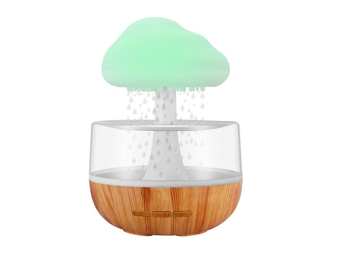 Humidificador, difusor de aroma en forma de gota de lluvia, humidificador colorido en forma de hongo Cuich