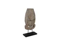 Figura Suar Hierro Mascara Tribal 46x14x102cm