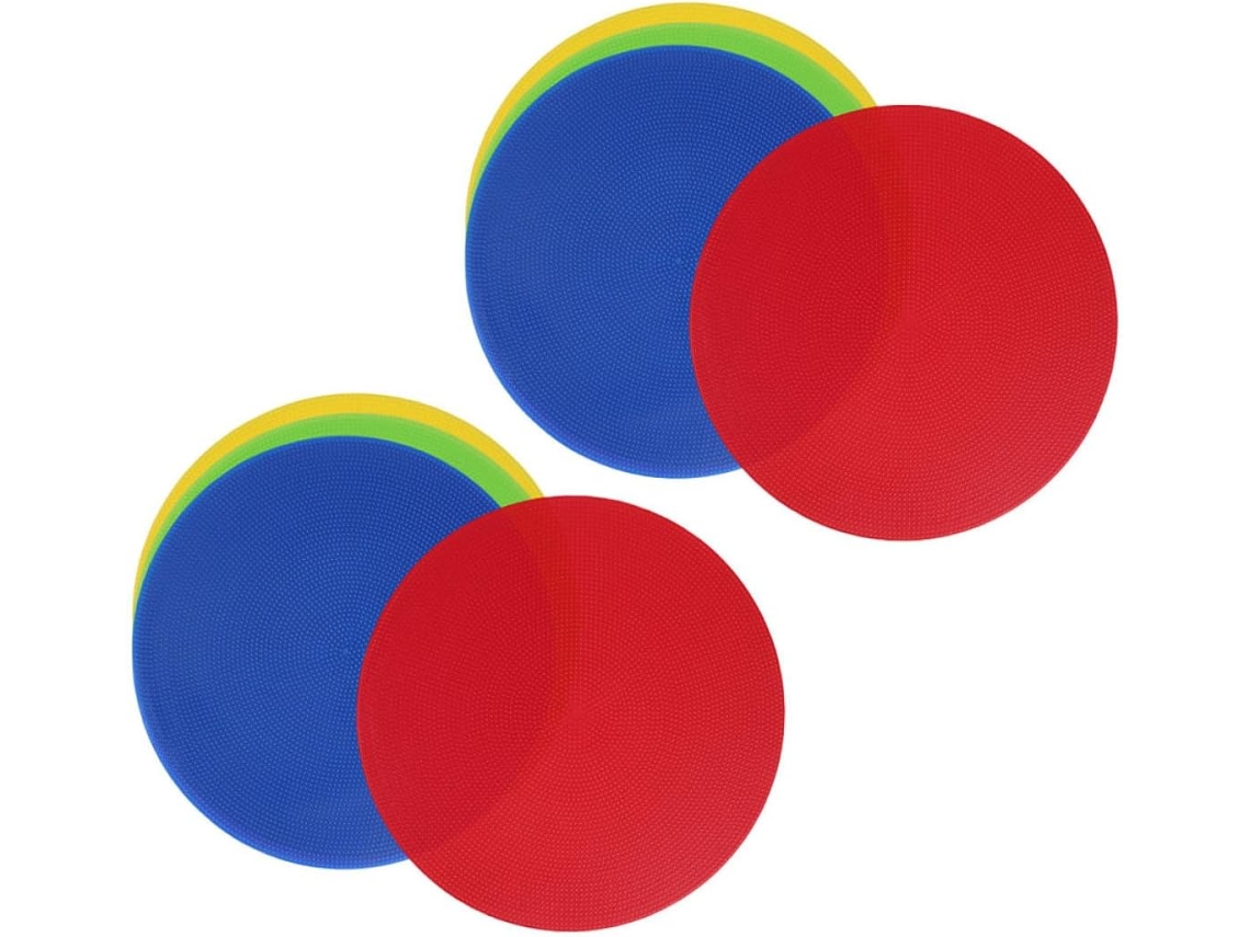 Conos Planos Antideslizantes De 23 Cm, Paquete De 8 Unidades