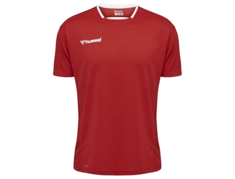 Camiseta de Hombre para Fútbol HUMMEL Authentic Poly Rojo (116 cm)