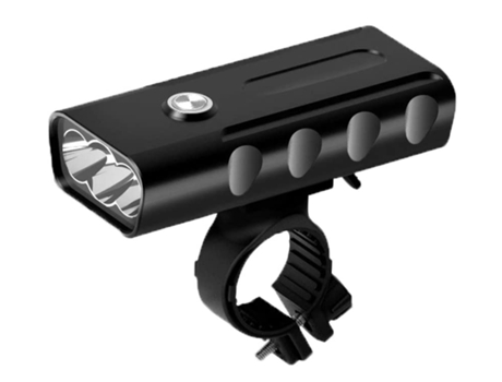 Luces de bicicleta Luz de bicicleta recargable USB con accesorios Luz de bicicleta Impermeable Ipx5 Luz de bicicleta de montaña-Negro ENZONS
