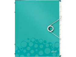 Carpeta de Organización LEITZ WOW 12 separadores Azul Turquesa (A4 - Capacidad: 200 hojas)
