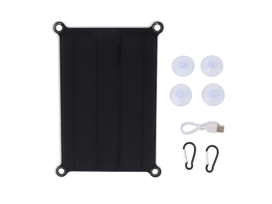 Mini Panel Solar Monocristalino De 10 W Y 5 V Con Cargador Usb Rápido Para Acampar Al Aire Libre.