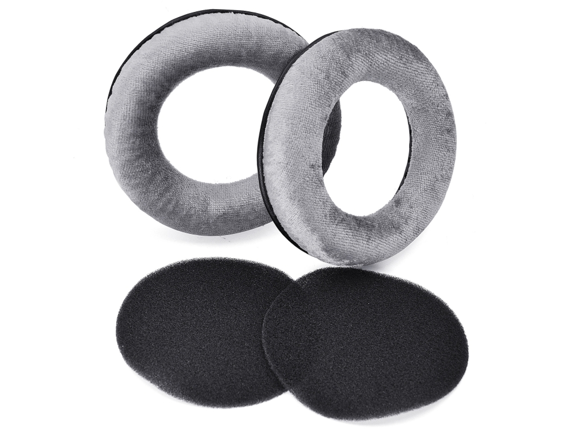 Almohadillas para auriculares Beyerdynamic DT990, espuma suave, color gris.