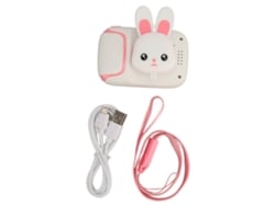 Cámara Digital Hd Para Niños Con Pantalla De Protección Ocular, 2 Pulgadas, Selfie Con Función Mp3 Para Niños De 3 A 9 Años, Rosa.