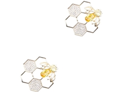 Pingentes Geométricos Em Formato De Favo De Mel Para Corsage, Broches Para Pulseiras, Roupas E Óculos De Sol.
