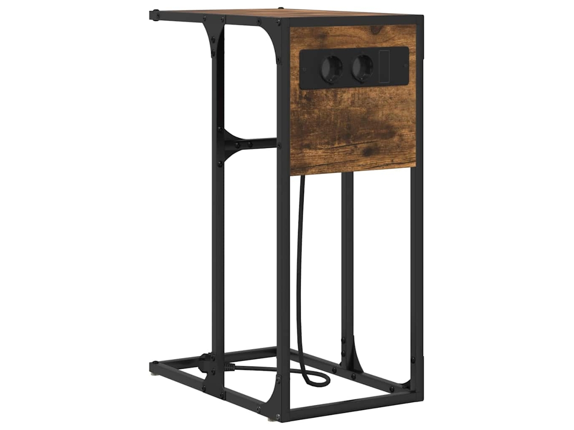 Maison Exclusive - Armario De Noche Roble Ahumado 41,5 X 26 X 60,5 Cm