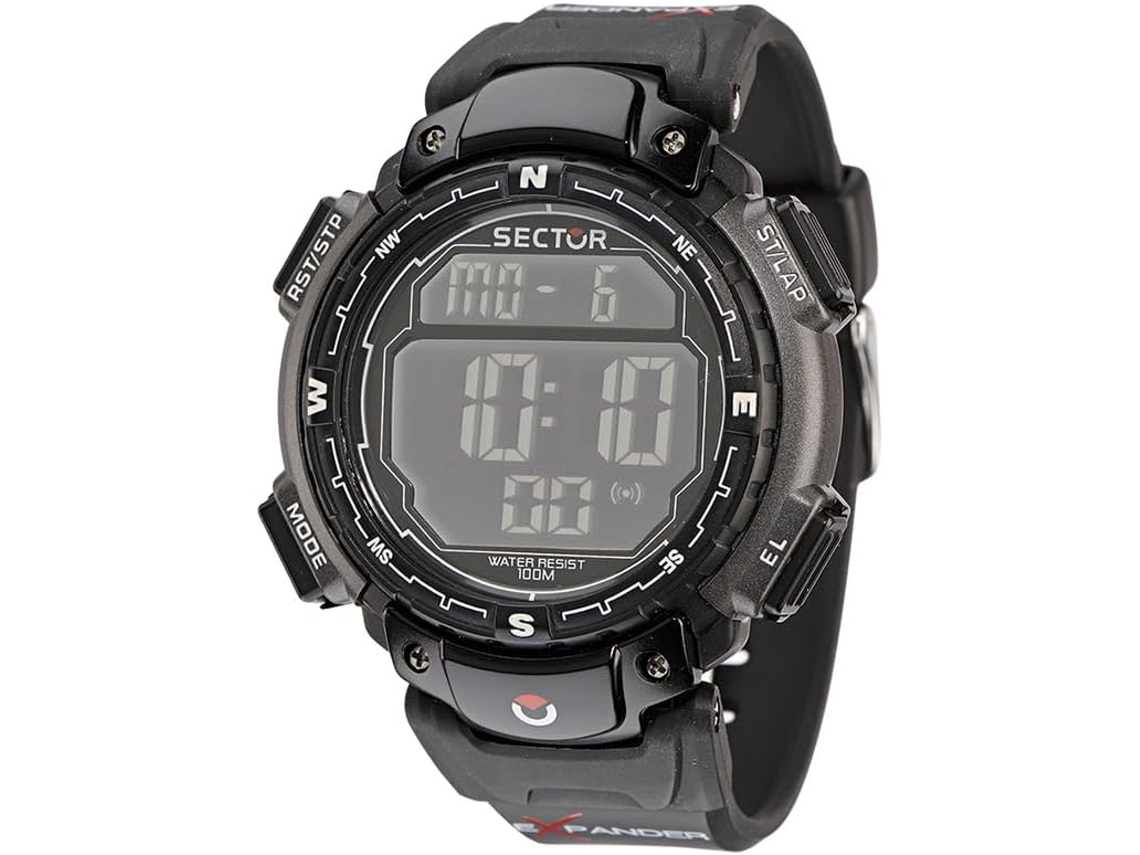 Reloj analógico de cuarzo negro con pantalla analógica Sector R3251172125 Street para hombre