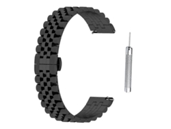 Pulseira De Aço Inoxidável Com Sistema De Liberação Rápida Para Smartwatch Forerunner 965.