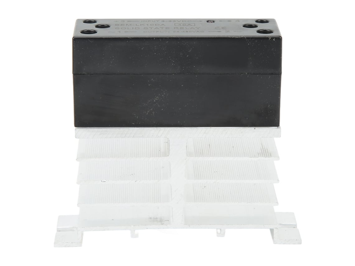 Veloriskku-relé De Estado Sólido 10a Com Dissipador De Calor Módulo Ssr Entrada 3‑32vdc Saída 24‑480vac