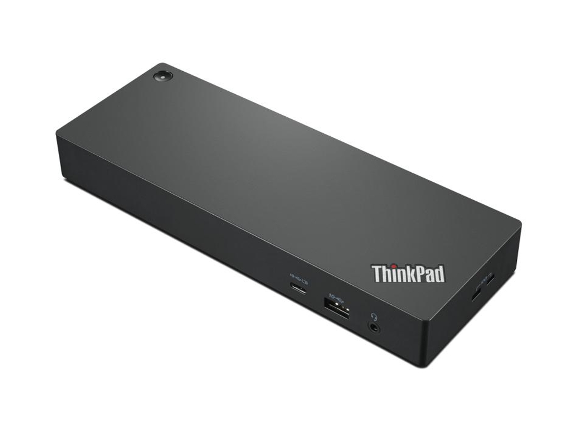 Lenovo 40B00300Eu Thunderbolt 4 Base con cable y duplicador de puertos Negro Rojo