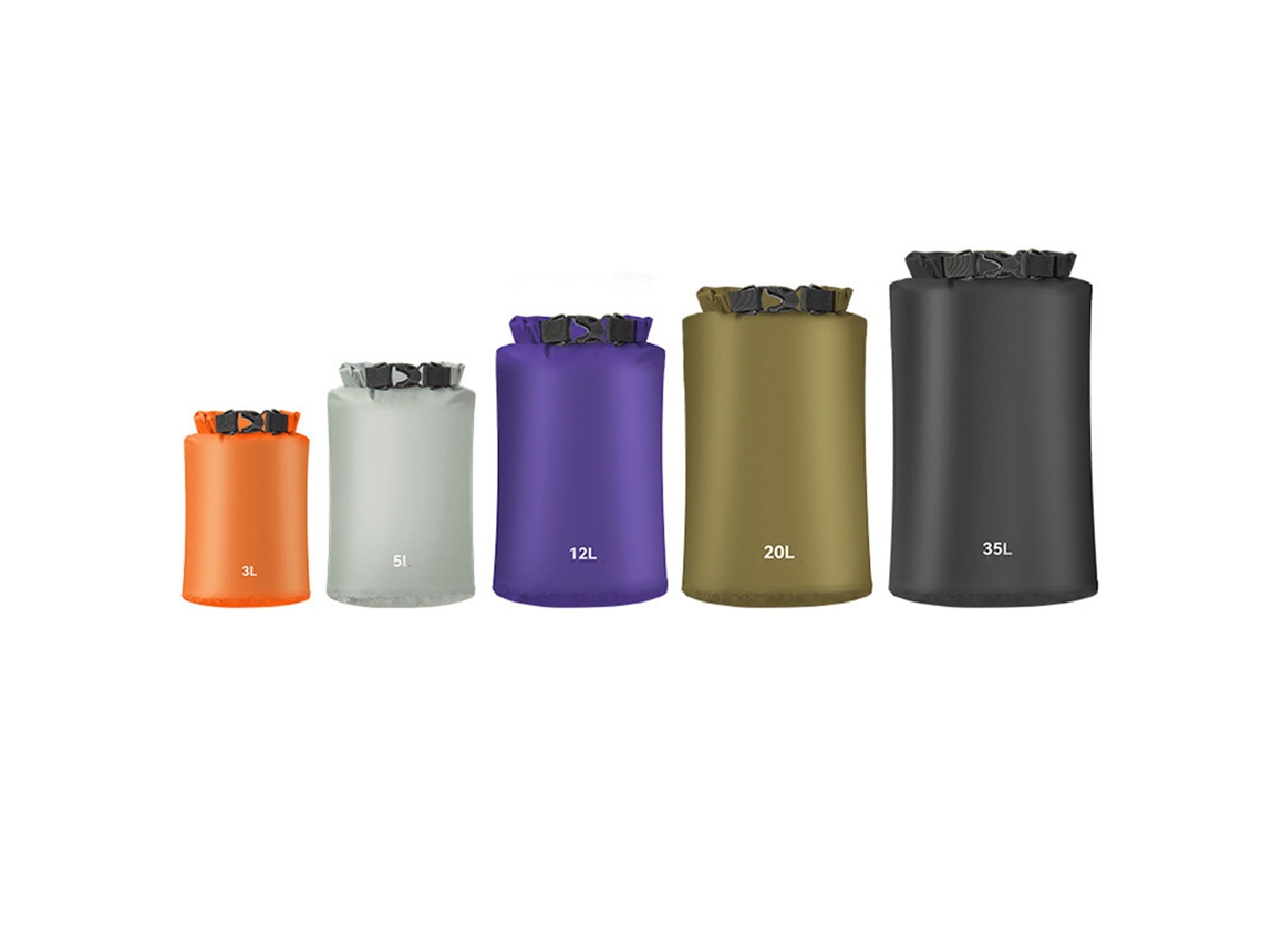 5 Bolsas Secas Ultraligeras E Impermeables Para Camping, Senderismo, Kayak, Excursionismo Y Almacenamiento Al Aire Libre.